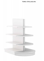 Стеллаж торговый Stahler торцевой полукруглый