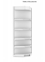 Стеллаж торговый Stahler угловой, внутренний с подсветкой