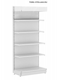 Стеллаж торговый Stahler пристенный (470X665X2300) с подсветкой