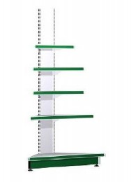 Стеллаж торговый Русь, угловой наружный (500x2200) 