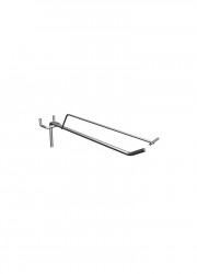 Крючок торговый на перфорацию, одинарный с ценникодержателем (150/5/25-50)