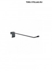 Крючок на штангу одинарный (цинк,6мм)